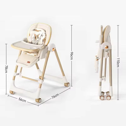 Premium 3-i-1 Babyhøjstol - Spis, Sov og Leg